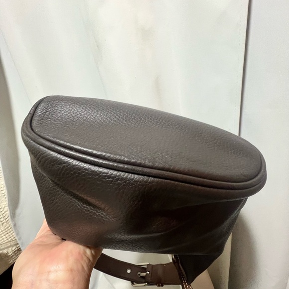 Vintage Dooney & Bourke Dark Brown Leather Hobo Bag - Picture 8 of 14